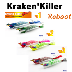 【新パッケージ】タコエギ クラーケン キラーリブート TYPE1/TYPE2/TYPE3 (3.5号2本入り)各色1点【マルシン】