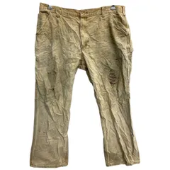Carhartt ワークパンツ W38 カーハート ビッグサイズ ブラウンベージュ コットン 古着卸 アメリカ仕入 2412-1150