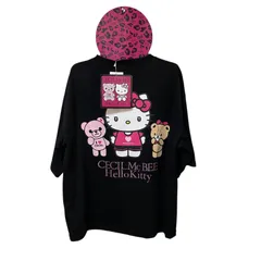 【新品】サンリオ　ハローキティ　セシルマクビー　コラボ　半袖tシャツ　ブラック　黒　タイニーチャム
