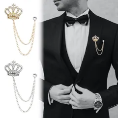 【普通郵便発送】 【在庫限り】ブローチ 王冠 クラウン ゴールドorシルバー アクセサリー ジュエリー