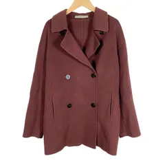 セオリーリュクス theory luxe ダブルフェイスコート カシミヤ混 ウール 長袖 ボルドー 38 M相当