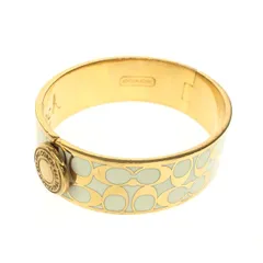 COACH コーチ  バングル   ホワイト/ゴールドカラー  レディース シグネチャー/プレートブラス　240001145511