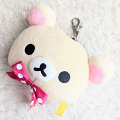 新品■未使用■リラノワ サンエックス フェイスリールパスケース リラックマ コリラックマ パスケース 定期入れ カードケース ぬいぐるみ レディース キッズ ICカードケース ICパスケース 通学 中学生 高校生 大学生