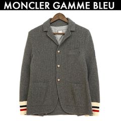 モンクレールガムブルー  MONCLER GAMME BLEU MAGLIONE TRICOT CARDIGAN カーディガン ジャケット メンズ グレー 中古 古着  サイズ S コンディションB