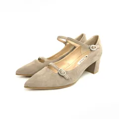 美品 DIANA ダイアナ  パンプス  ベージュ ポインテッドトゥ スウェード レディース　240001103886