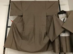 平和屋着物●男性　本場大島紬　アンサンブル　変わり格子　正絹　逸品　AAAU8414zg