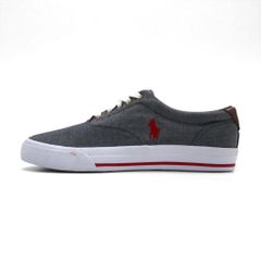 Polo by Ralph Lauren キャンバス スニーカー 25.5cm グレー スモールポニー刺繍 VAUGHN
