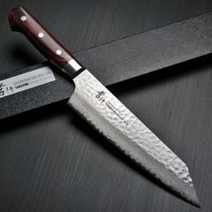 【堺孝行】 包丁 剣型牛刀包丁 190mm 33層ダマスカス V金10号 ステンレス コバルト合金 槌目 送料無料 ギフトラッピング対応 7400