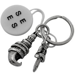 クロムハーツ CHROME HEARTS クロウ ダガー キーホルダー キーリング キーホルダー シルバー925 シルバー メンズ 【中古】