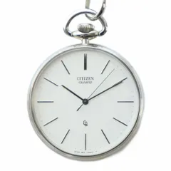 シチズン CITIZEN 懐中時計 ポケットウォッチ クォーツ ロゴ シルバー色 BC0420-61A /MQ