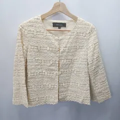◇ Jewel Changes ジュエルチェンジズ 長袖 ジャケット サイズ36 クリ－ム系 レディース E  【1406180073848】