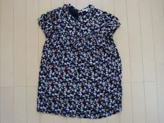 ボンポワン ボンポアン bonpoint アウトレット 子供服 女の子 10歳 約 130cm 140cm 半袖 ワンピース 黒 リバティ 花柄 春 夏 ★3 ガールズ キッズ ジュニア 【中古】 ユーズド リサイクル 古着 子ども服 こども