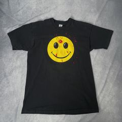 90s Tシャツ ぶち抜きスマイル Smile ぶち抜き ヴィンテージ 古着