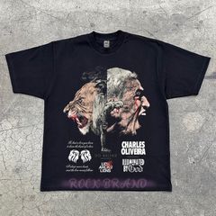 チャールズ オリベイラ Charles Oliveira 格闘技 UFC ヴィンテージ加工 Tシャツ ラップＴ S-3XL