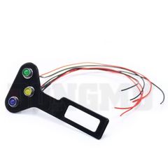 バイク LED インジゲーターランプ 12ｖ ステー付属 ミニランプ LEDランプ 8mmサイズ ステーセット お得セット