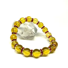 シトリン パワーストーン ブレスレット 8mm 11月誕生石 RD メンズ・レディース 男性・女性  数珠 ◇