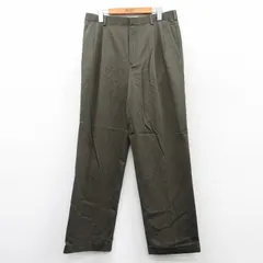 W33/古着 ドッカーズ パンツ メンズ コットン 濃緑 グリーン 25sep17 中古 ボトムス ロング
