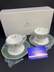 ナルミ ボーンチャイナ マーキーズガーデン カップ&ソーサー 2客セット 未使用