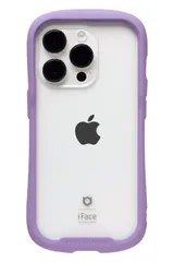iFace Reflection iPhone 14 Pro ケース クリア 強化ガラス (パープル)【アイフェイス アイフォン14pro 用 iphone14プロ 用 カバー 韓国 耐衝撃 透明 ストラップホール】 [パープル・iPhone14 Pro専用]