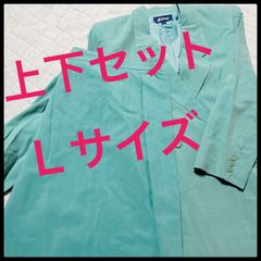 Jasmi Silk  シルク100% スカートスーツ　セットアップ　ターコイズブルー　Ｌサイズ