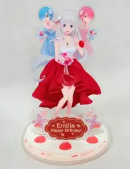 【中古】アクリルスタンド・アクリルパネル エミリア＆レム＆ラム(エミリアバースデー2018ver.) アクリルジオラマ 「Re：ゼロから始める異世界生活 Re：ゼロから始めるエミリアの誕生日生活 2018 in 渋谷マルイ」