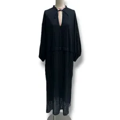 JOURNAL STANDARD ジャーナルスタンダード インドレースワンピース ドレス ロングワンピース レース リボン 切り替え 23年製 ブラック 黒 レディース 春 ゴーゴー古着久喜倉庫店 No.1236