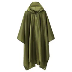 [AdLife] レインポンチョ レインコート かっぱ 3WAY メンズ レディース 男女兼用 自転車 原付 雨具 ポケット付き マット ポンチョテント キャノピー 軽量 防風 防水 無地 収納袋付き (ブラック) [ブラック]