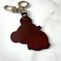✴︎限定品✴︎ LOUIS VUITTON ルイヴィトン チャーム キーホルダー ポントクレパンダ ヌメ革 村上隆