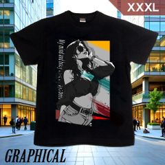 GENJU XXXLサイズ イラスティック　都会的　グラフィック メンズ 美人 Tシャツ 半袖 Don't tie me down. 