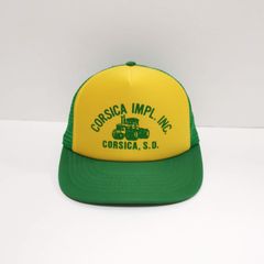 80s TRUCKER トラッカー メッシュ CAP キャップ 企業 USA