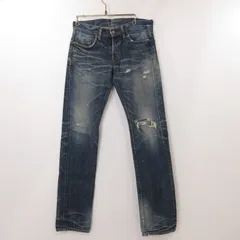 【姫路東店】 中古 HYSTERIC GLAMOUR | ヒステリックグラマー デニムパンツ 4AP-2672 クラッシュ加工 ブルー サイズ：30 【107】