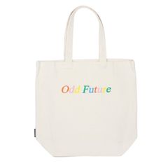 【新品・未使用】ODD FUTURE TOTE BAG (RAINBOW) NATURAL オッドフューチャー トートバック (レインボウ) ナチュラル
