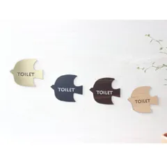 鳥モチーフのルームプレート　トイレ＊北欧ナチュラルなお部屋に♪