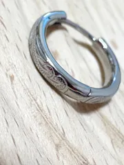 【片耳用】ハワイアンジュエリー調 フープピアス（1.6cm）サージカルステンレス　スチールシルバー　つけっぱなし