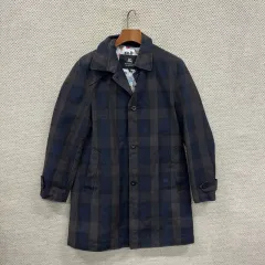 希少✨バーバリー ダブルチェスターコート カシミヤ混 Lサイズ ネイビー 鑑定済 2025年最新】Yahoo!オークション -バーバリー カシミヤコートの