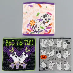 【中古】タオル・手ぬぐい ミッキーマウス(ゴースト)＆ミニーマウス(ゴースト) ミニタオルセット 「ディズニー・ハロウィーン2024」 東京ディズニーリゾート限定