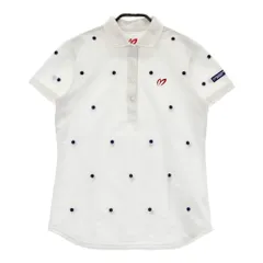 サイズ：1 MASTER BUNNY EDITION マスターバニーエディション  半袖ポロシャツ 花柄 ホワイト系 [240101491791] ゴルフウェア レディース ストスト