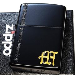 ZIPPO ライター イニシャル M シンプル ジッポ マットブラック おしゃれ アルファベット 彫刻 ネームオブラブ 艶消し 黒 メンズ レディース ギフト プレゼント