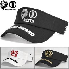 【カラー選択可】NESTA BRAND ネスタブランド コットン バイザー 232BB8701 綿100％ 3Dロゴ ベーシック サンバイザー VISOR 帽子 キャップ ネスタゴルフ メンズ レディース 新品【NESTA BRAND正規販売店】