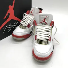 Nike ナイキ スニーカー Air Jordan 4 Retro OG DC7770-160 エアジョーダン4 レトロ OG 箱付き メンズ 27.5cm ホワイト レッド 靴 B14687◆