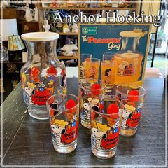 アンカーホッキング　ThePeanuts gang  ジュースセット スヌーピー アンカーホッキング ThePeanuts gang ジュースセット スヌーピー