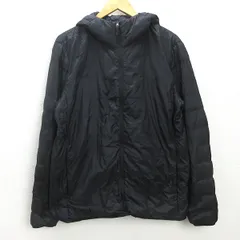 D■ユニクロ/UNIQLO シームレスウルトラライトダウンパーカー/409325/ダウン【XL】黒/MENS/74【中古】