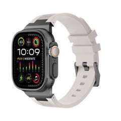 アップルウォッチバンド（Apple Watchバンド）プレミアムリキッドシリコンバンド【ブラックスターライト】42mm/44mm/45mm/46mm/49mm対応 [BELTIES]