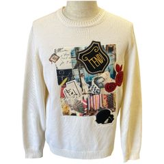 FENDI Karl Lagerfeld 立体ワッペン ニット ブラック 50 - メルカリ