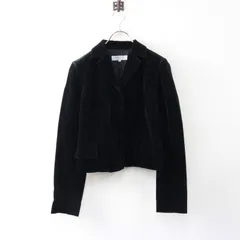 【値下げ】(カネボウ) ランバン コレクション LANVIN collection ベルベットショートジャケット 38 ブラック/テーラード ベロア【2400014444858】のサムネイル
