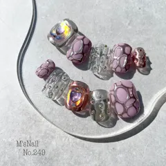 ネイルチップ チップ ピンク 韓国 派手 ギラギラ ちゅるん カッコイイ