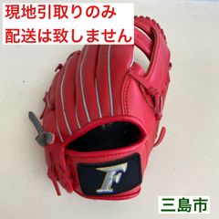 【配送不可、現地引取のみ、リユース品】FALCON　FG-5713　軟式野球グローブ　右利き用　レッド