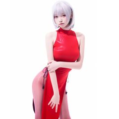 LOST-G チャイナドレス 可愛い セクシー ランジェリー 光沢 ワンピース 制服誘惑 ベビードール勝負下着 コスプレ衣装 RQ レースクイーン コスプレ 仮装 ハローウィン 過激 美脚 コスチューム