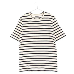 JIL SANDER (ジルサンダー) T-SHIRT CN SS コットンボーダークルー