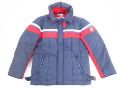 [送料無料]☆希少☆DESCENTE ビンテージ US SKI TEAM スキーウェア ジャケット 中綿 ブルゾン　レッド ネイビー デサント L ［758-313-300_0313］